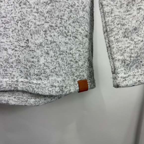 Old River Men's Quarter Zip Gray Fleece Sweater Size Large - Picture 6 of 8